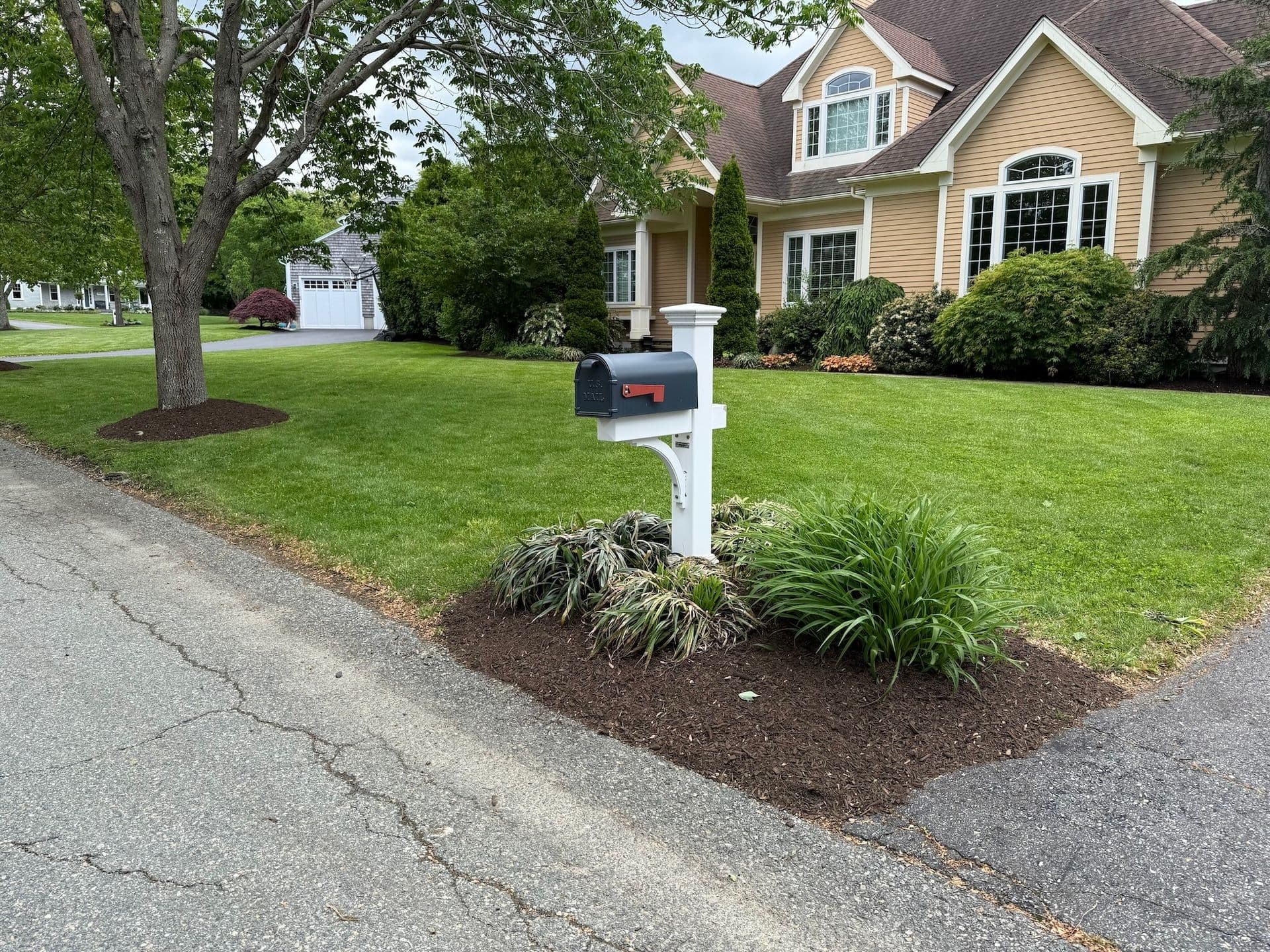 A LawnCheck-maintained property in the East Bay, Rhode Island